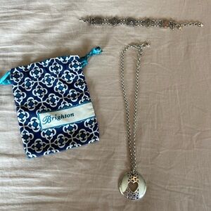 Brighton- Necklace and bracelet set ( silver in color)